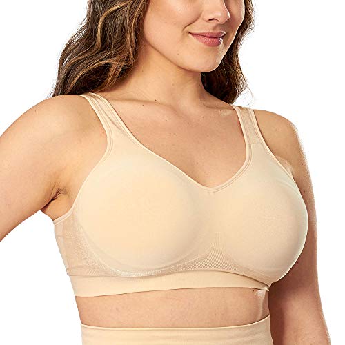 SHAPERMINT Compression Wirefree High Support Bra for Women Small to Plus  Size Everyday Wear, Exercise and Offers Back Support Black : :  Fashion