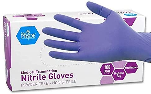 Powder-Free Nitrile Exam Gloves - Boxed