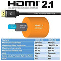 Natogears 8K HDMI Cable 2m High Speed 48Gbps HDMI Supports Dynamic HDR and Dolby Vision, 4k 8k 10k