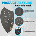 Copper Ion Infused Washable Reusable Cloth Face Mask