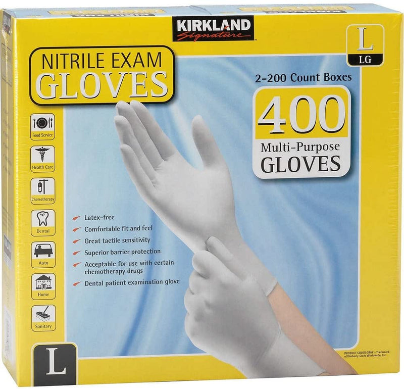Kirkland Nitrile Gloves 200 Pairs
