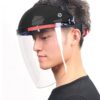 Premium Face Shield Anti-Scratch & Anti-Fog with Professional Coated Clear Lens Headgear