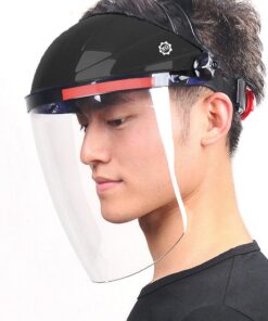 Premium Face Shield Anti-Scratch & Anti-Fog with Professional Coated Clear Lens Headgear