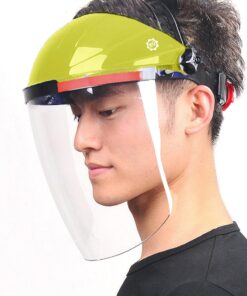 Premium Face Shield Anti-Scratch & Anti-Fog with Professional Coated Clear Lens Headgear