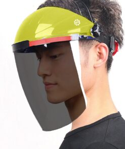 Premium Face Shield Anti-Scratch & Anti-Fog with Professional Coated Clear Lens Headgear