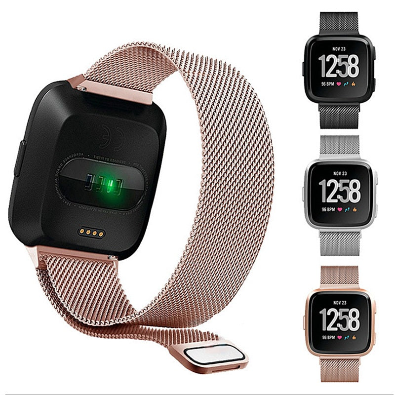 Stainless Steel Milanese Magnetic Band For Fitbit Versa 2