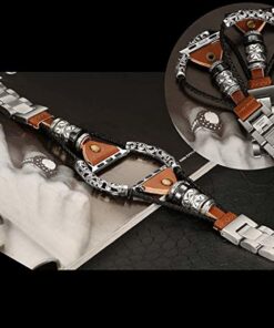 Our Apple watch series 4 band is a Superior leather apple watch band with ornamental steel design, its the best apple watch bands ever
