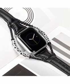 Our Apple watch series 4 band is a Superior leather apple watch band with ornamental steel design, its the best apple watch bands ever