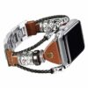 Our Apple watch series 4 band is a Superior leather apple watch band with ornamental steel design, its the best apple watch bands ever