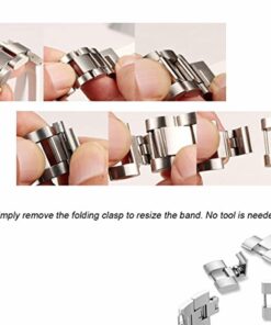 Our Apple watch series 4 band is a Superior leather apple watch band with ornamental steel design, its the best apple watch bands ever