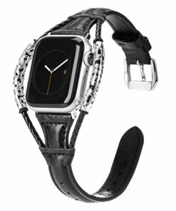 Our Apple watch series 4 band is a Superior leather apple watch band with ornamental steel design, its the best apple watch bands ever
